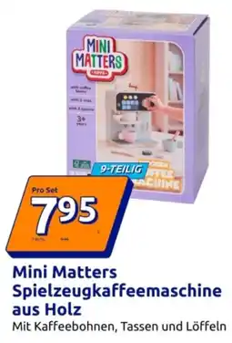 Action Mini Matters Spielzeugkaffeemaschine aus Holz Angebot