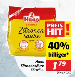 Nah&Frisch Haas Zitronensäure Angebot
