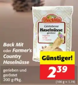 Nah&Frisch Back Mit oder Farmer's Country Haselnüsse Angebot