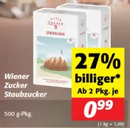 Nah&Frisch Wiener Zucker Staubzucker Angebot