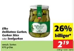 Nah&Frisch Efko Delikatess Gurken Angebot
