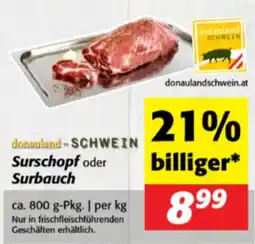 Nah&Frisch donauland-SCHWEIN Surschopf oder Surbauch Angebot