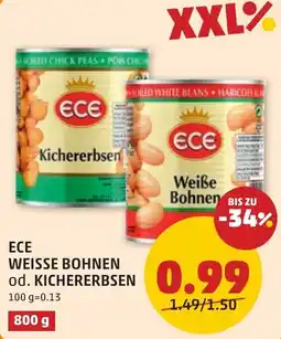 PENNY ECE WEISSE BOHNEN od. KICHERERBSSEN Angebot