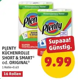 PENNY Plenty Küchenrolle Short & Smart* od. Original* Angebot