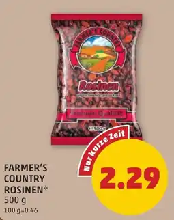 PENNY Farmer's Country Rosinen Angebot