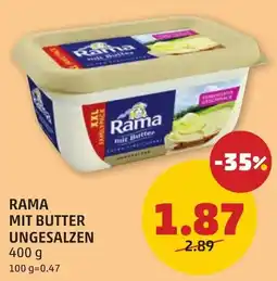 PENNY Rama mit Butter ungesalzen Angebot