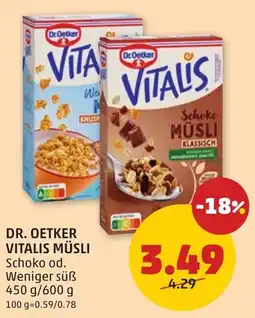 PENNY Dr. Oetker Vitalis Müsli Angebot