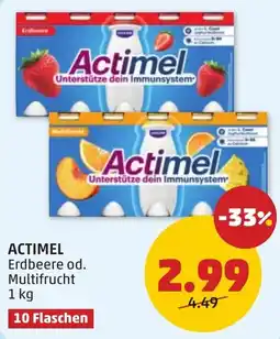 PENNY Actimel Erdbeere od. Multifrucht Angebot