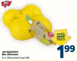 Billa Ja! Natürlich Bio-Zitronen Angebot