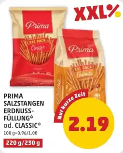 PENNY Prima Salzstangen Erdnuss-Füllung* od. Classic* Angebot