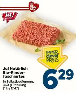 Billa Ja! Natürlich Bio-Rinder-faschiertes Angebot