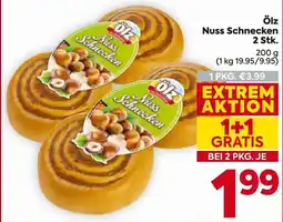 Billa Ölz Nuss Schnecken Angebot