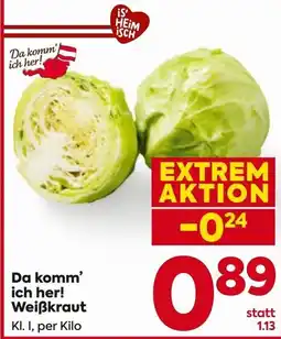 Billa Weißkraut Angebot