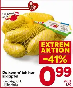 Billa Da komm' ich her! Erdäpfel Angebot