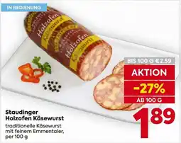 Billa Staudinger Holzofen Käsewurst Angebot