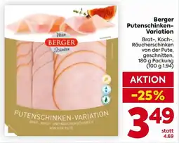 Billa Berger Putenschinken-Variation Angebot