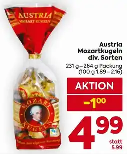 Billa Austria Mozartkugeln Angebot