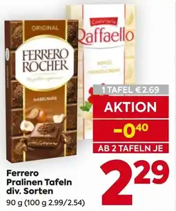 Billa Ferrero Pralinen Tafeln Angebot