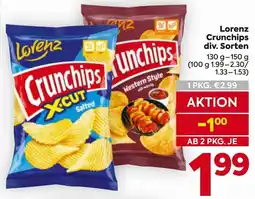 Billa Lorenz Crunchips Angebot