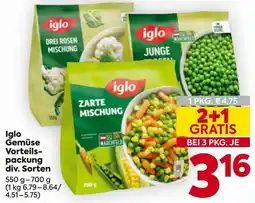 Billa Iglo Gemüse Angebot