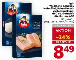 Billa Iglo Wildlachs Angebot