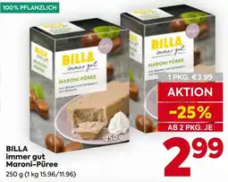 Billa BILLA immer gut Maroni-Püree Angebot