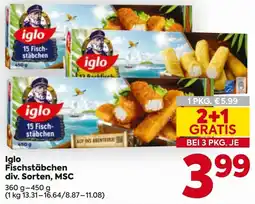 Billa Iglo Fischstäbchen Angebot