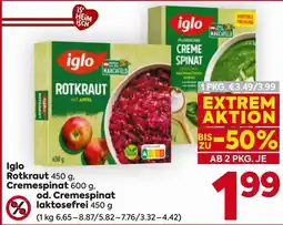 Billa Iglo Rotkraut Angebot