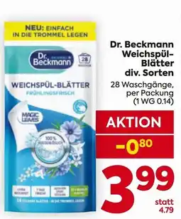 Billa Dr. Beckmann Weichspül-Blätter Angebot