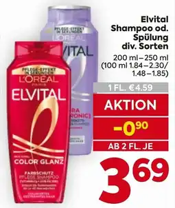 Billa L'Oréal Elvital Color Glanz Angebot