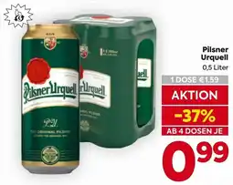 Billa Pilsner Urquell Angebot