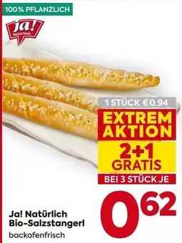 Billa Ja! Natürlich Bio-Salzstangerl Angebot