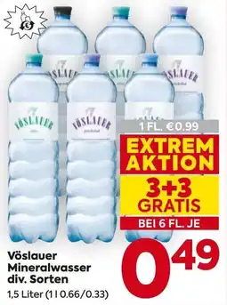 Billa Vöslauer Mineralwasser Angebot