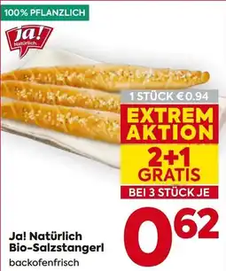 Billa Ja! Natürlich Bio-Salzstangerl Angebot