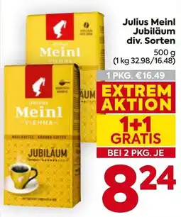 Billa Julius Meinl Jubiläum Angebot