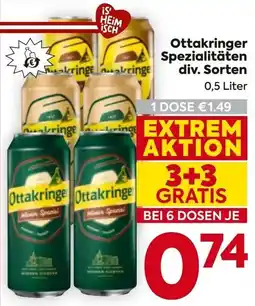 Billa Ottakringer Wiener Spezial Angebot