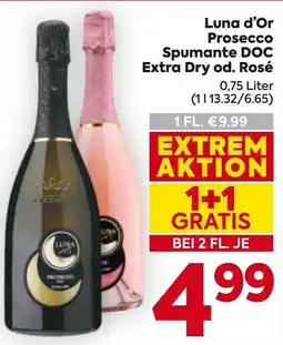 Billa Luna d'Or Prosecco DOC Extra Dry od. Rosé Angebot