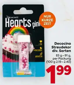 Billa Decocino's Hearts pink Angebot