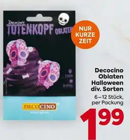 Billa Decocino Oblaten Halloween Angebot