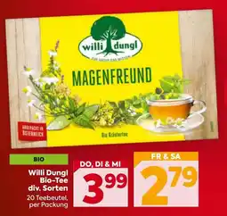 Billa Willi Dungl Bio-Tee Angebot
