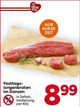 Billa Festtags-lungenbraten im Ganzen Angebot