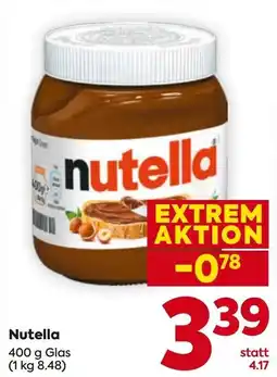 Billa Nutella Angebot