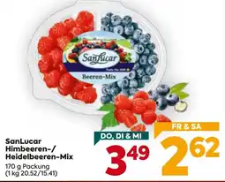 Billa SanLucar Himbeeren-/Heidelbeeren-Mix Angebot