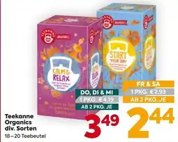 Billa Teekanne Organics Angebot