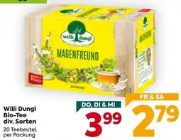 Billa Willi Dungl Bio-Tee Angebot