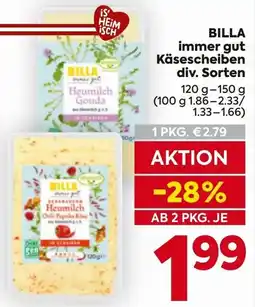 Billa Billa Heumilch Gouda Angebot