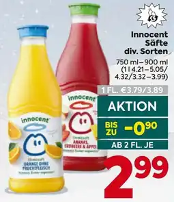 Billa Innocent Säfte Angebot