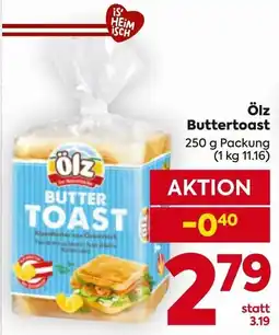 Billa Ölz Butter Toast Angebot