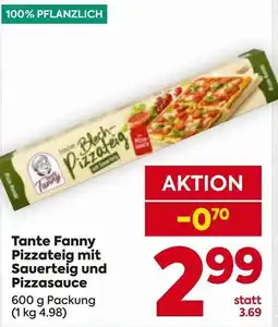 Billa Tante Fanny Pizzateig mit Sauerteig und Pizzasauce Angebot