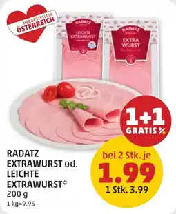 PENNY Radatz Extrawurst od. Leichte Extrawurst Angebot